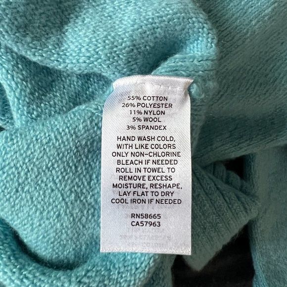 NWT TREASURE + BOND Blue Crew Neck‎ Sweater (L) - Picture 7 of 8